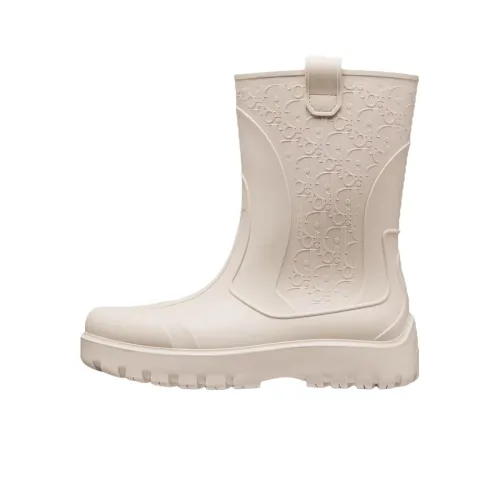 DIOR Garden Rain Boots Men Beige