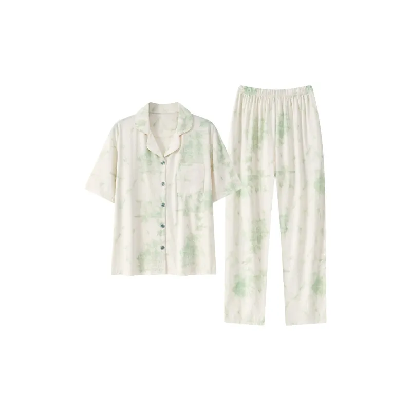 The Story Of The Flower Season Pajama Set Women's White-0