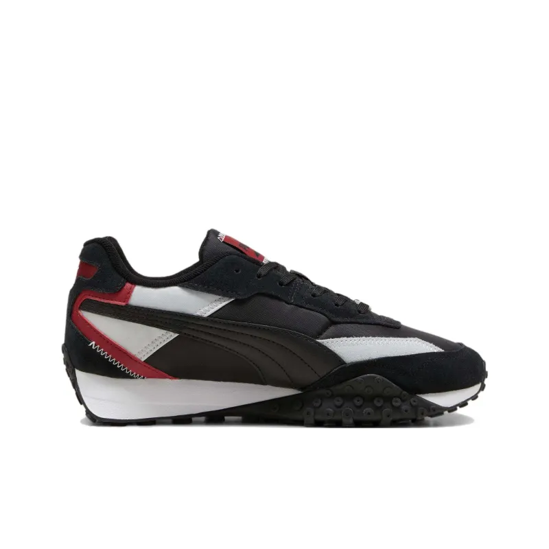 PUMA Blktop Rider Anti Slip Wear Resistant Low Top Casual Shoes Unisex Black Gray Color-1