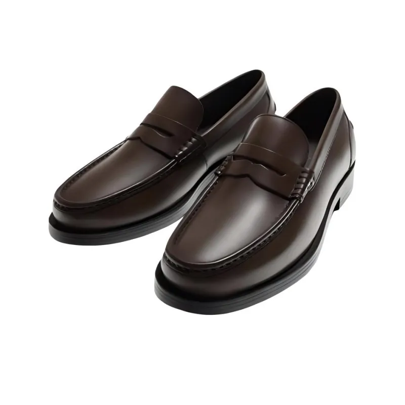 ZARA Loafers Men Brown-2