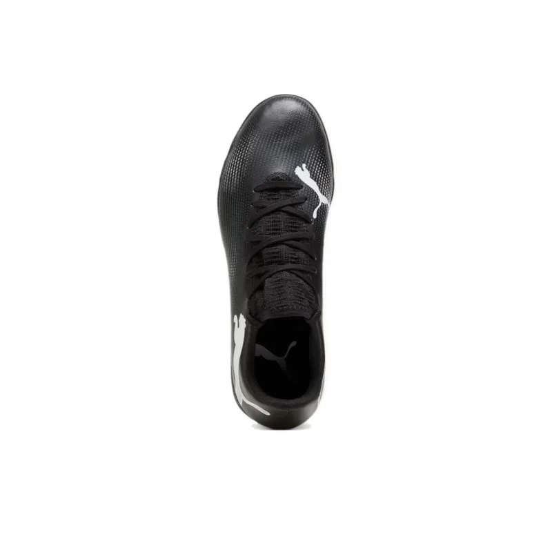 PUMA FUTURE 7 PLAY TT Rubber Broken Studs Anti Slip Wear Resistant Soccer Shoes Men's Black White-3