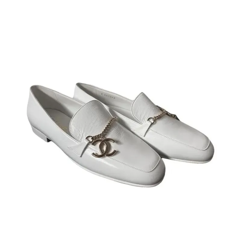 CHANEL Loafers 1.5cm Women's Gray-2