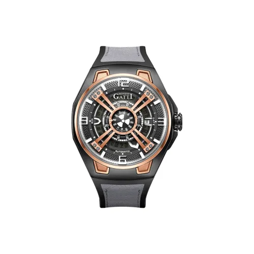 BONEST GATTI Automatic Mechanical Movement Watch Men's Watches Black Dial