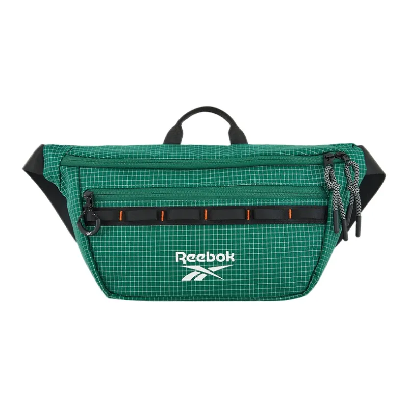 Reebok Fabric Shoulder Bag Crossbody Bag Sling Bag Fanny Pack Regular Unisex Black/Green-3