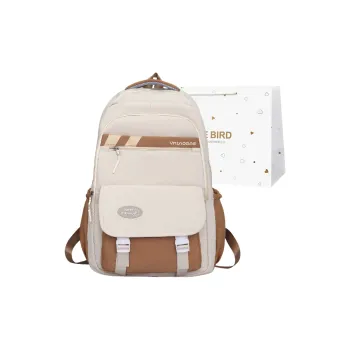 CORE BIRD Nylon Backpack Unisex Red/Khaki/Blue/Black