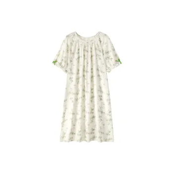 The Story Of The Flower Season Nightgown Women's White