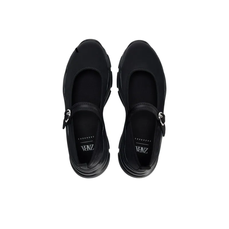 ZARA Mary Jane Shoes Women's Black-2