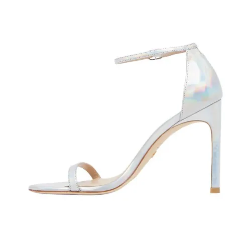 Stuart Weitzman/SW Nudistsong Strap Sandals 10.5cm Women's Silver