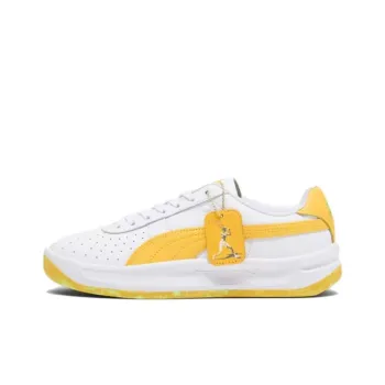 PUMA PLAY LOUD Slip Resistant Breathable Low Top Casual Shoes Unisex White Yellow