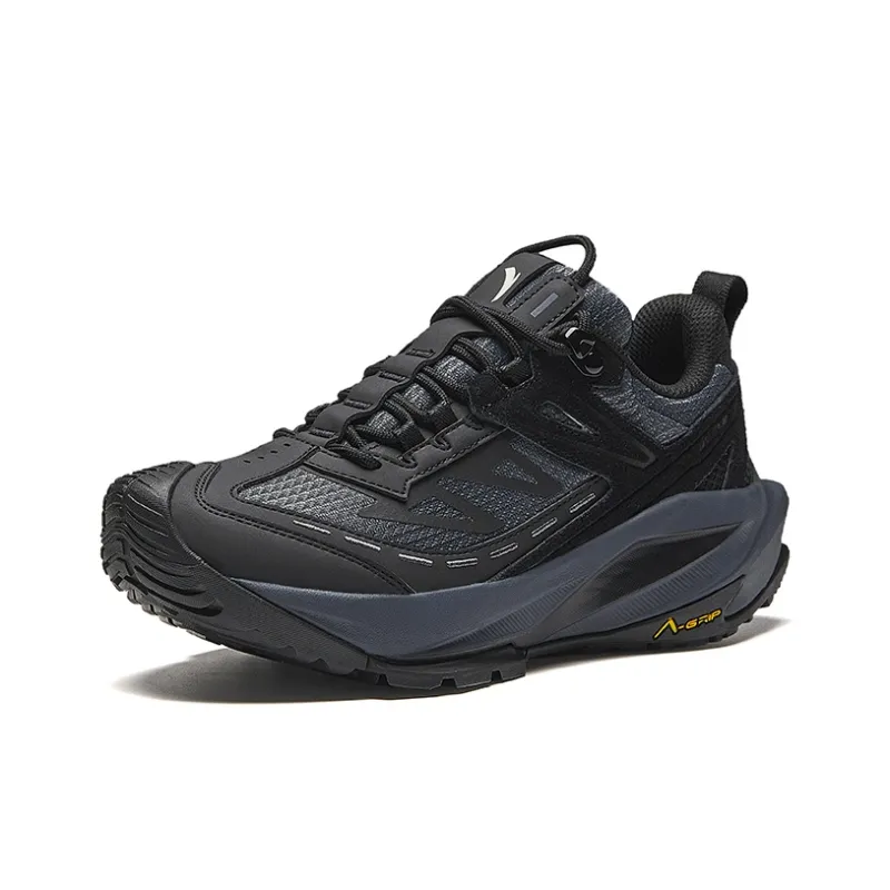 Anta Anti Slip Wear Resistant Low Top Casual Running Shoes Women's Gray Black-1