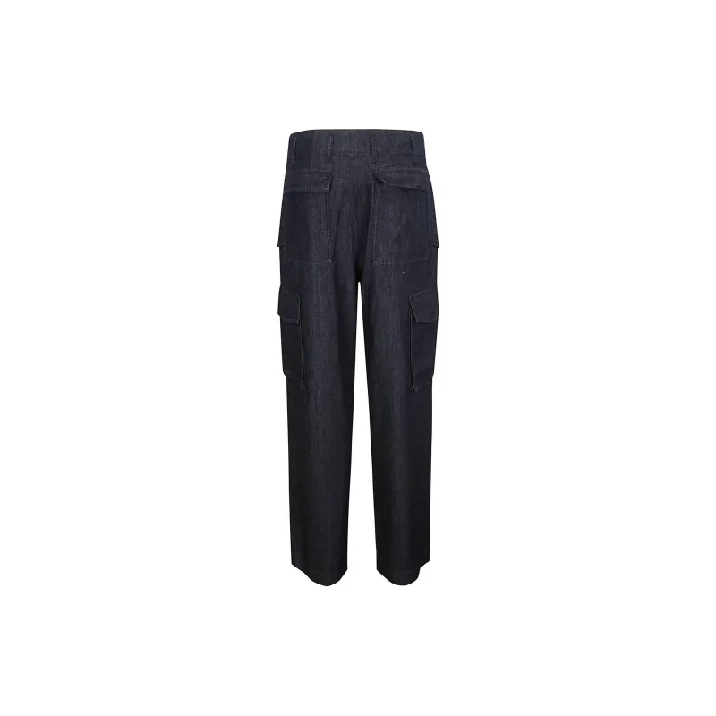 DRIES VAN NOTEN Button Detailed Tapered Pants-1