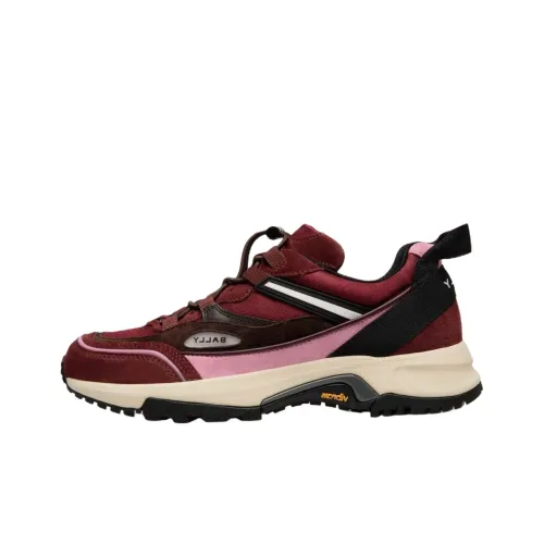BALLY Faster Low Top Casual Shoes Women's Red Pink
