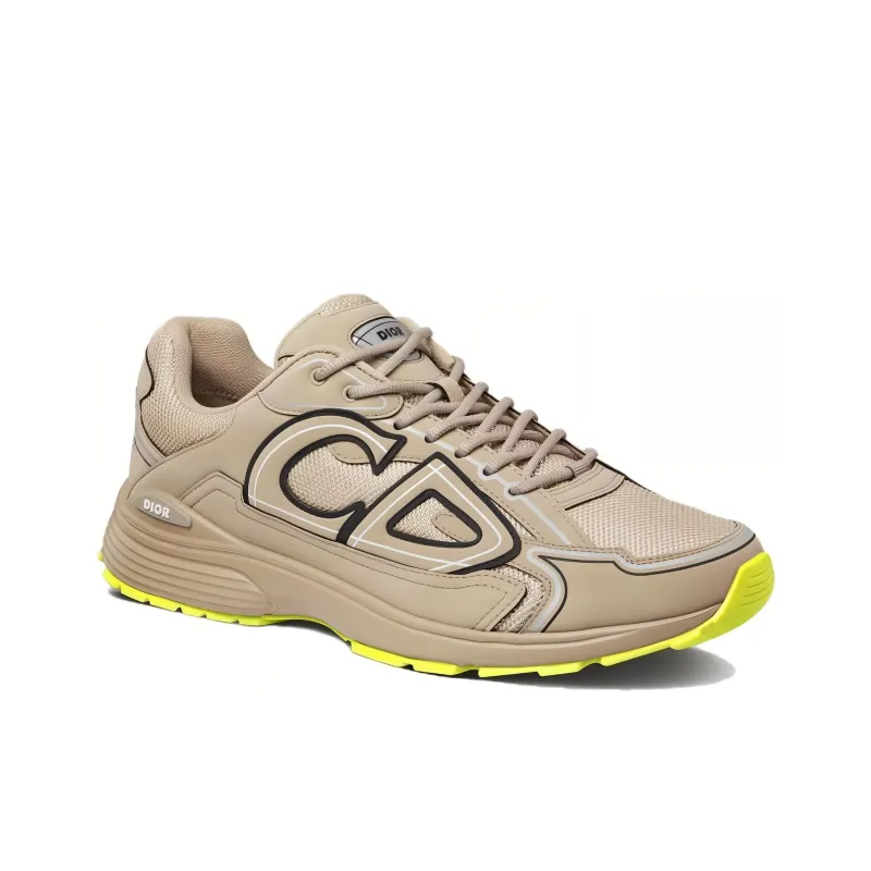 DIOR B30 CD Shoes Low Top Casual Shoes Men's Beige-3