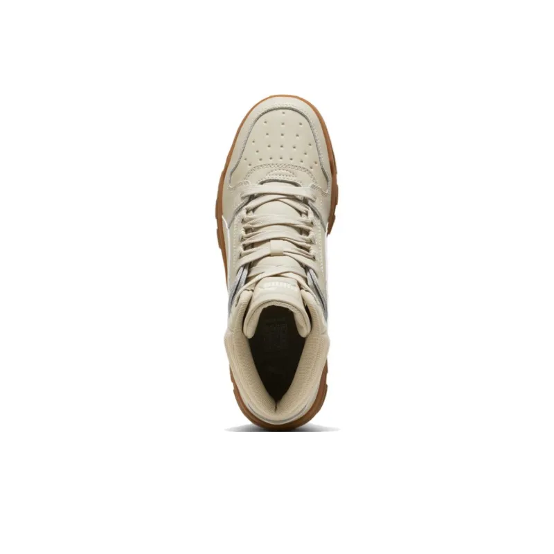 PUMA REBOUND Anti Slip Wear Resistant Mid Top Casual Shoes Unisex Khaki-3