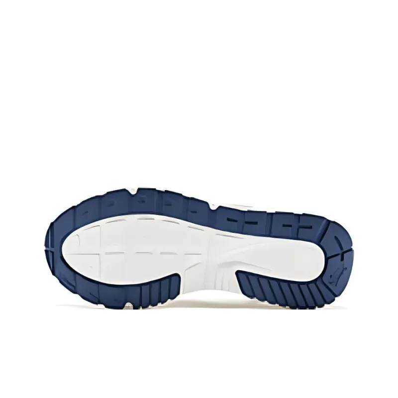 QIAODAN Slip Resistant Breathable Height Increasing Low Top Casual Shoes Men's Powder Blue/Ivory-3