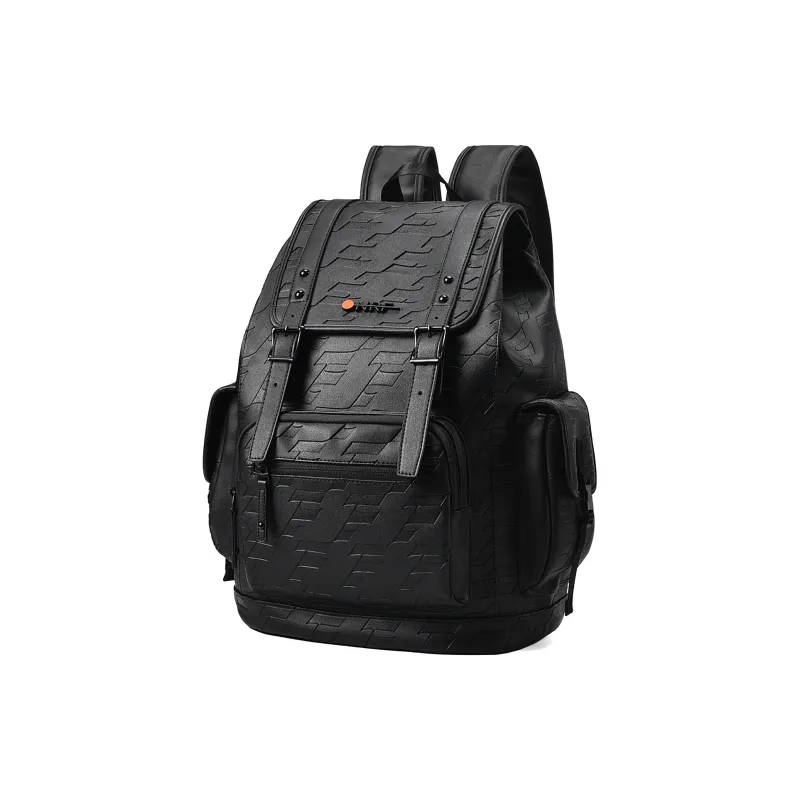 ONRF PVC Backpacks Laptop Bags Backpack Large Size Unisex Cool Black-9