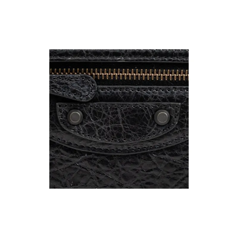 Balenciaga Lambskin Wallet Regular Women's Black-4