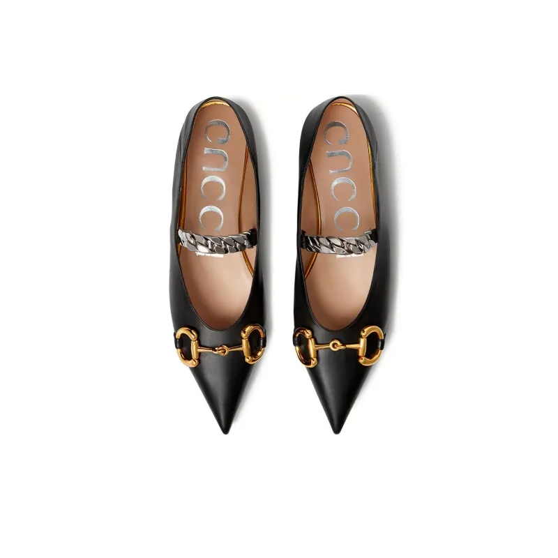 GUCCI Horsebit Ballerina Shoes Women's-2