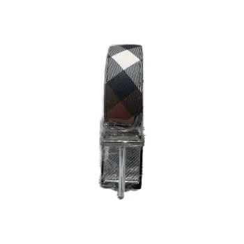Burberry Print Stripes Pin Buckle - Leather Belts Men's Brown