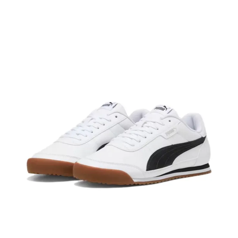 PUMA Turino 2 Anti Slip Wear Resistant Low Top Skateboard Shoes Unisex White Black-2