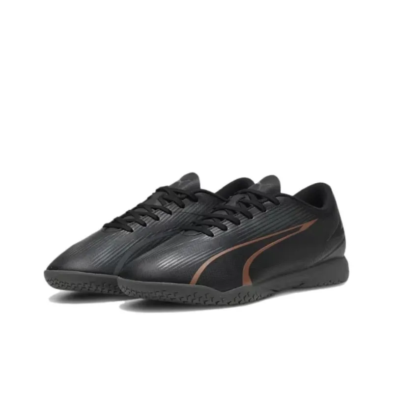 PUMA Ultra Play Indoor Anti Slip Wear Resistant Soccer Shoes Unisex Black-2