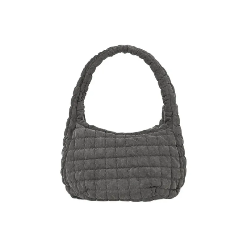 COS Polyester Cloud Bag Portable Crossbody Bag Shoulder Bag Large Size Unisex Gray-0