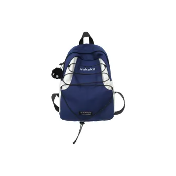 OURFUN Nylon Backpack Women's Black/Orange Red/Dark Brown/Light Blue/Dark Blue