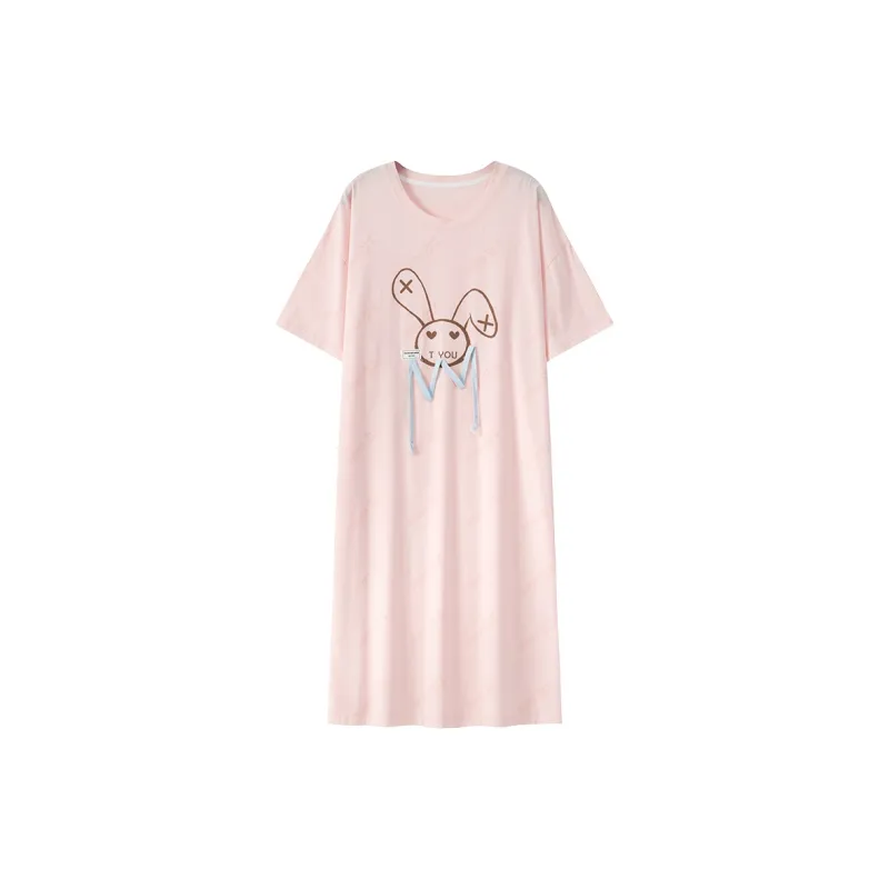 The Story Of The Flower Season Nightgown Women's Light Pink-0