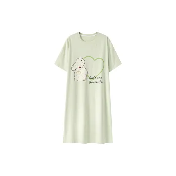 The Story Of The Flower Season Nightgown Women's Light Green