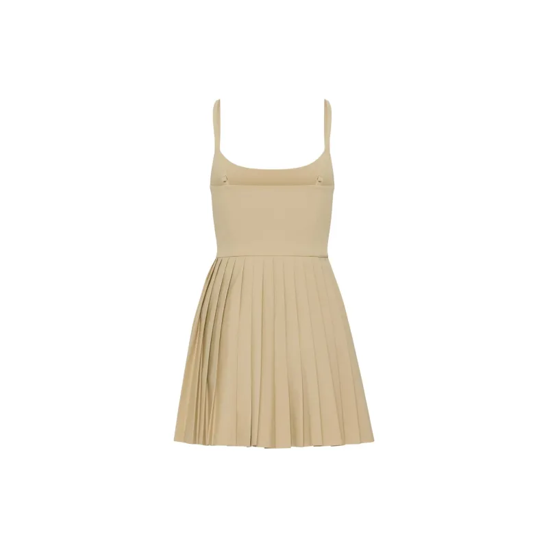 ARITZIA Sunday Best Trix Dress Slip Dresses Women's Wicker Tan-1