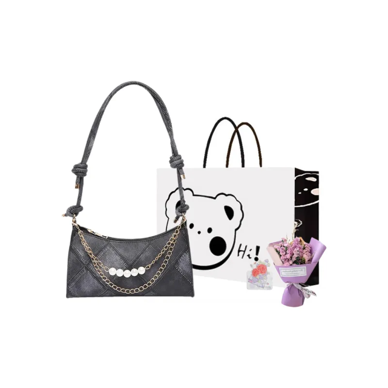 NX DOUGHNUT PU Shoulder Bag, Handbag, Shoulder Bag, Crossbody Bag Regular Women's Black/Gray/Blue-27