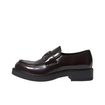 PRADA Loafers Men Low Top Brown