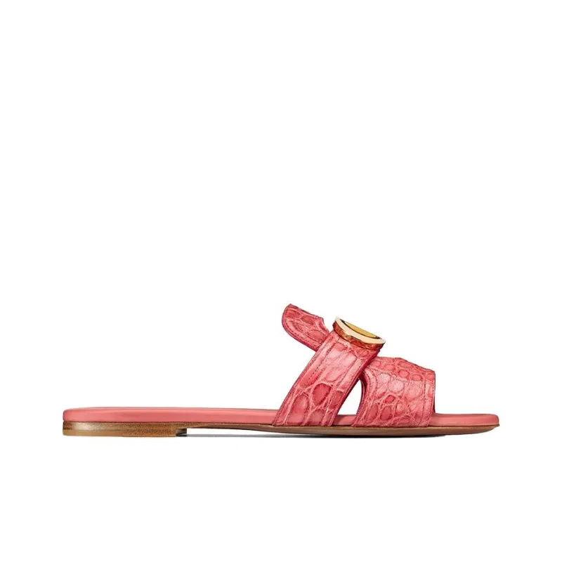 DIOR 30 Montaigne Slide Slippers Women's Pink-1