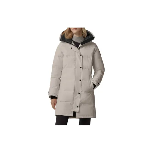 Canada Goose Shelburne Series Down Jackets Women's Lime Gray