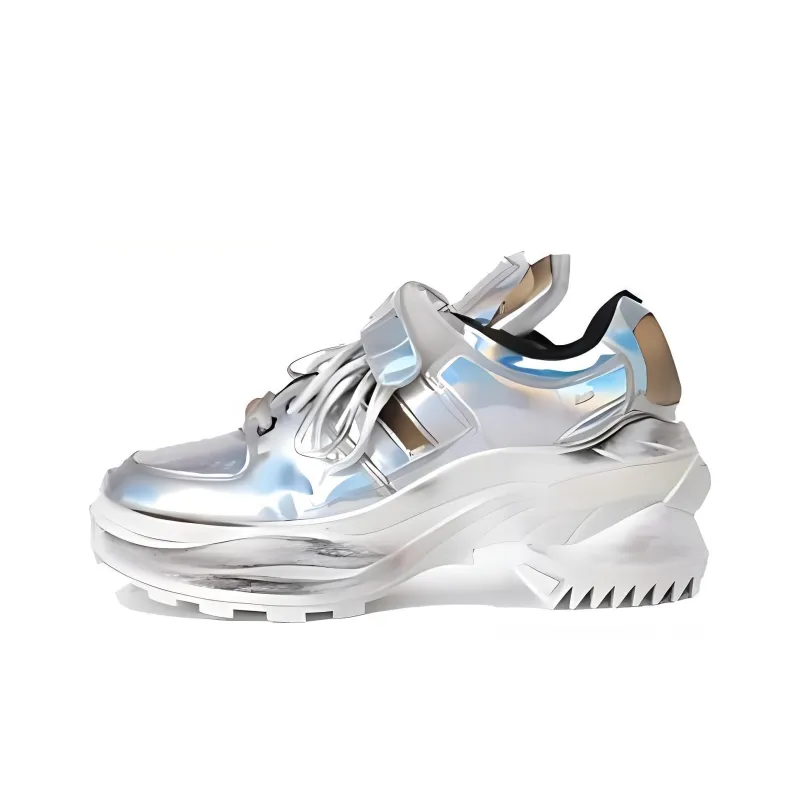 Maison Margiela Low Top Chunky Sneakers Women's Silver-0