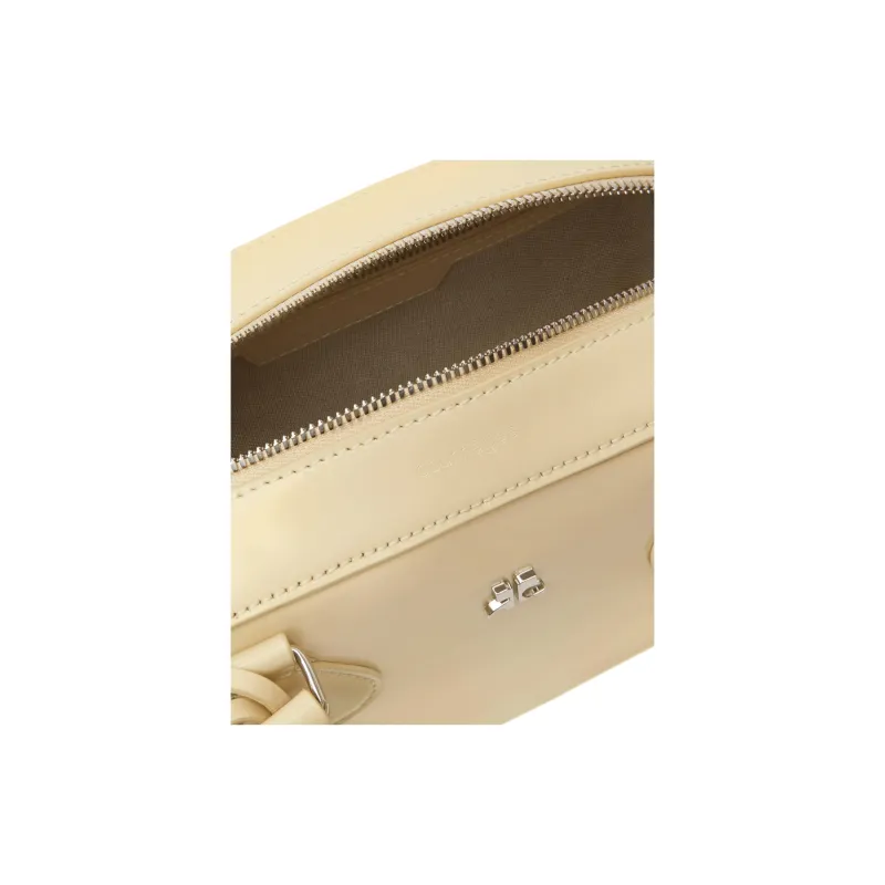 COURREGES Leather Shoulder Bag Crossbody Bag Handbag Women's Soft Butter-3