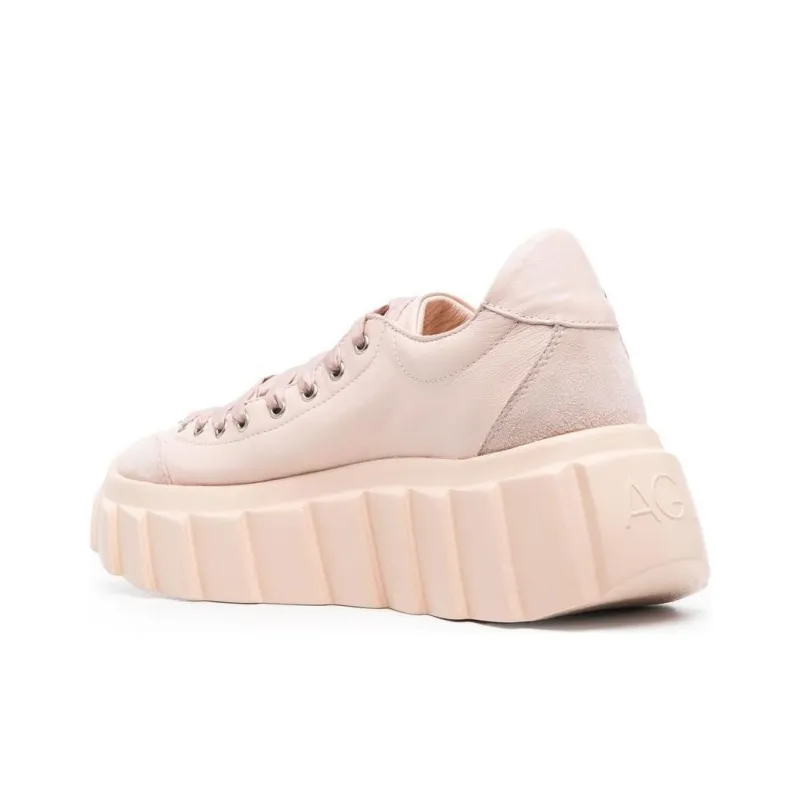 AGL Blondie Ties Leather Sneakers Women's-3