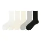 5 Pack (White-Milk White-Beige Apricot-Mist Gray-Black)