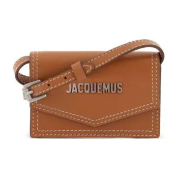 Jacquemus Leather Card Holder Men's Brown