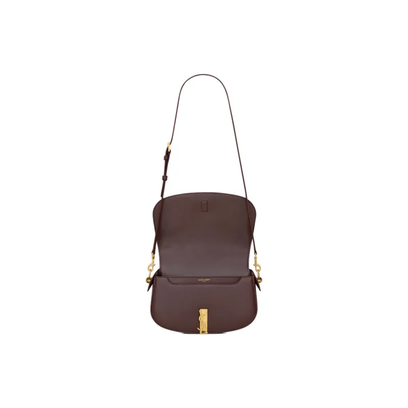 SAINT LAURENT Cow Leather Shoulder Bag, Crossbody Bag, Handbag Women's Grape-5