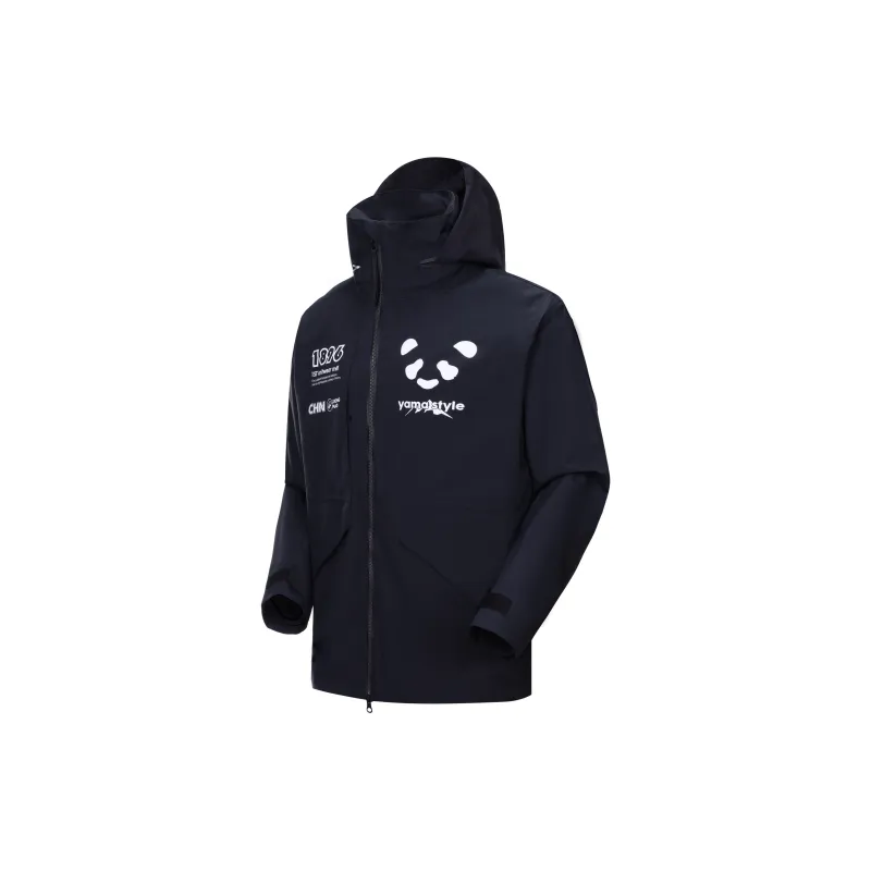 Panda Water Resistant Rainproof Windproof Windbreaker Jacket Unisex-10