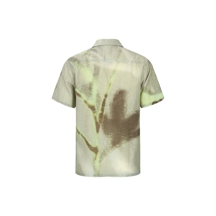 URBAN REVIVO Shirts Men Coffee Brown Print-1
