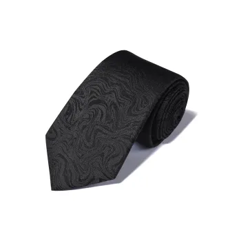 GIEVES CHARLES Mulberry Silk Ties Men's Obsidian Iridescent