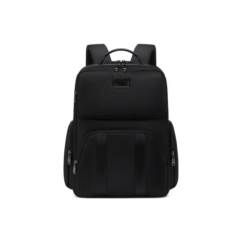 QRST Oxford Backpack Laptop Bag Men's Black-0