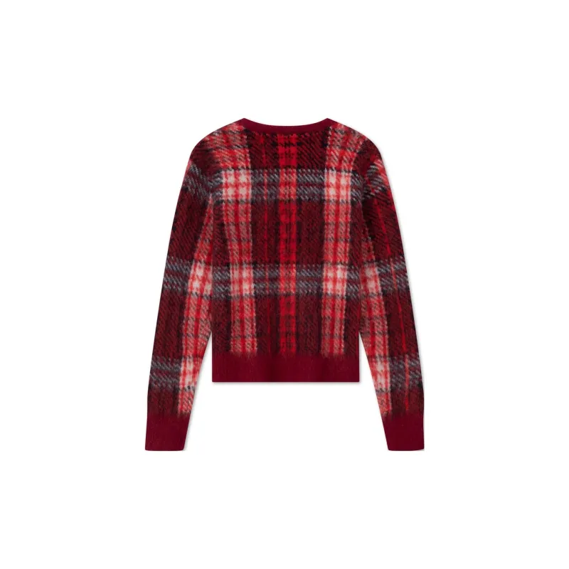 Tommy Hilfiger Cardigan Women's Red Plaid-1