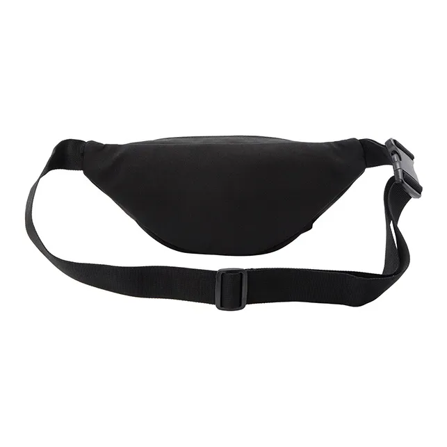 SEM/R Polyester Crescent Bag Asymmetrical Shoulder Bag Shoulder Bag Sling Bag Small Size Unisex Ecru/Black-4