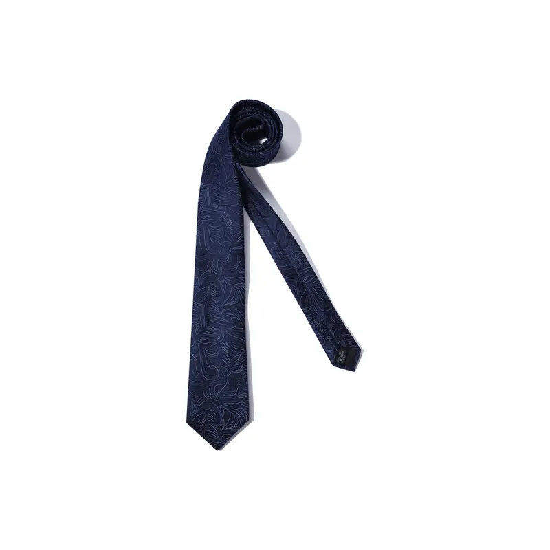GIEVES CHARLES Mulberry Silk Ties Men's Blue-1