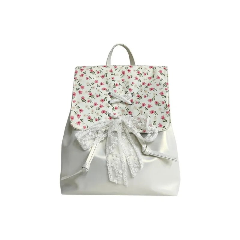 Bywhich PU Backpack Regular Women's Milk White-0