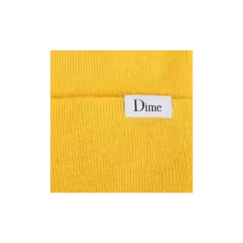 Dime MTL Merino Wool Acrylic Beanies Unisex Yellow-1
