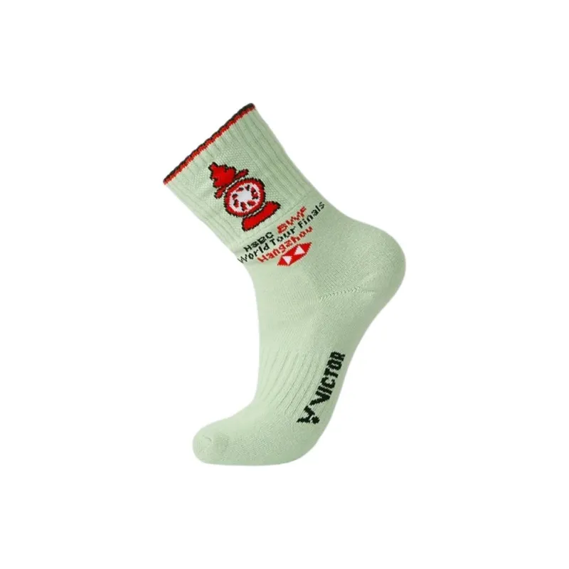 VICTOR Mid Calf Socks Unisex Pale Green-0